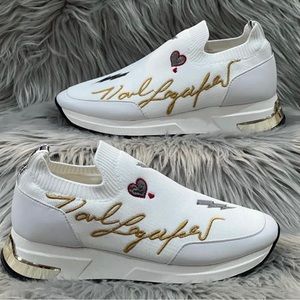 New Karl Lagerfeld Paris Miranda Knit Slip-On Sneakers